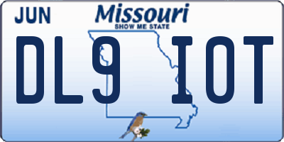 MO license plate DL9I0T