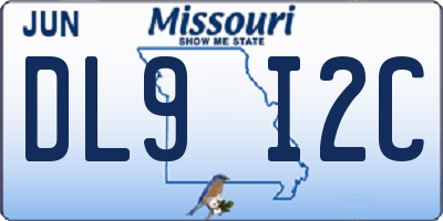 MO license plate DL9I2C