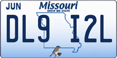 MO license plate DL9I2L