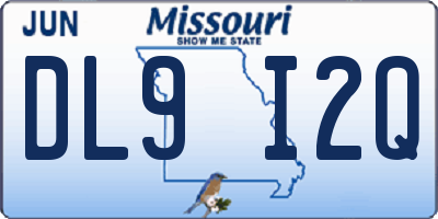 MO license plate DL9I2Q