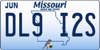 MO license plate DL9I2S