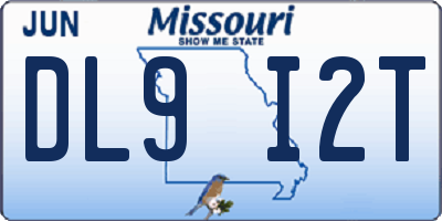 MO license plate DL9I2T