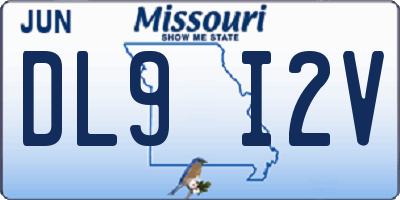 MO license plate DL9I2V