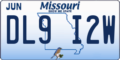 MO license plate DL9I2W