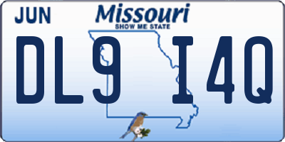 MO license plate DL9I4Q