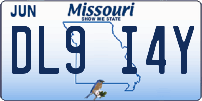 MO license plate DL9I4Y