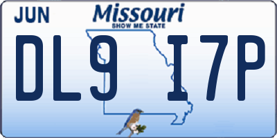 MO license plate DL9I7P