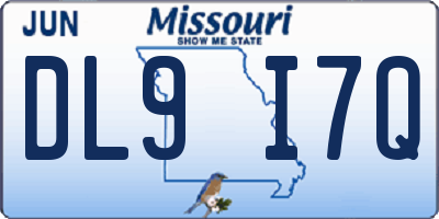 MO license plate DL9I7Q