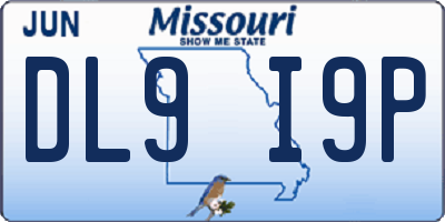 MO license plate DL9I9P