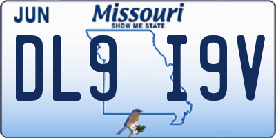 MO license plate DL9I9V