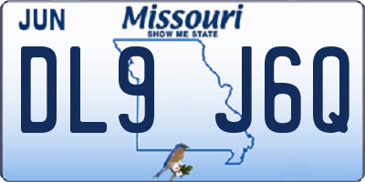 MO license plate DL9J6Q