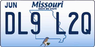 MO license plate DL9L2Q