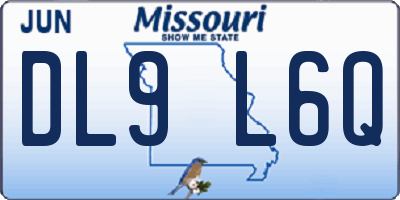 MO license plate DL9L6Q