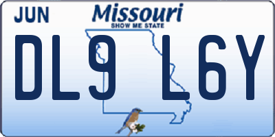 MO license plate DL9L6Y