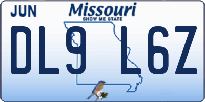 MO license plate DL9L6Z