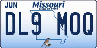 MO license plate DL9M0Q