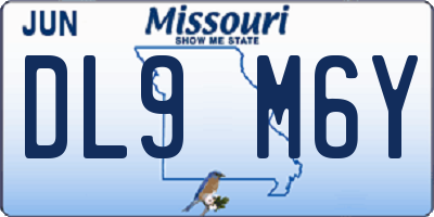 MO license plate DL9M6Y