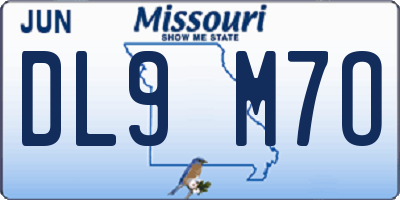 MO license plate DL9M7O
