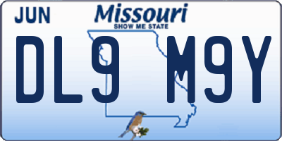 MO license plate DL9M9Y