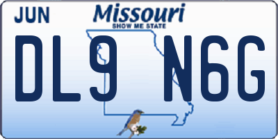 MO license plate DL9N6G