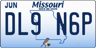 MO license plate DL9N6P