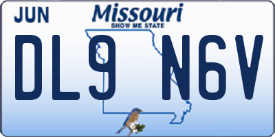 MO license plate DL9N6V