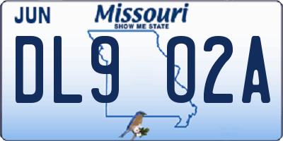 MO license plate DL9O2A