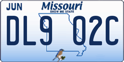MO license plate DL9O2C