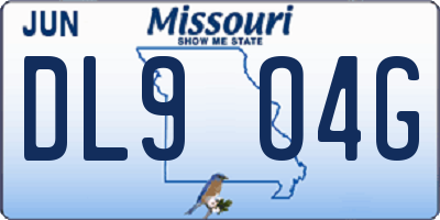 MO license plate DL9O4G