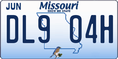 MO license plate DL9O4H