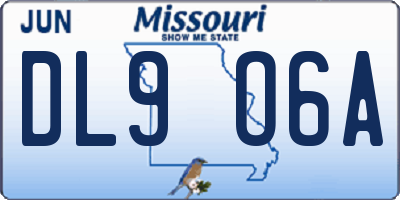 MO license plate DL9O6A