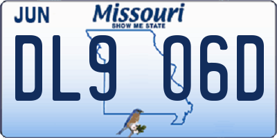MO license plate DL9O6D