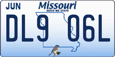 MO license plate DL9O6L