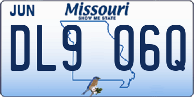 MO license plate DL9O6Q