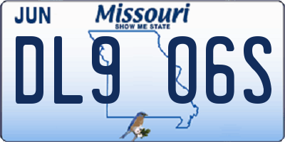 MO license plate DL9O6S