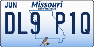 MO license plate DL9P1Q