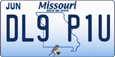 MO license plate DL9P1U
