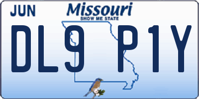MO license plate DL9P1Y