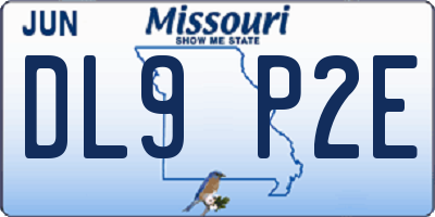 MO license plate DL9P2E