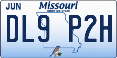 MO license plate DL9P2H