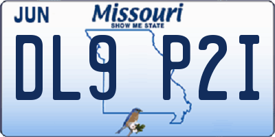 MO license plate DL9P2I