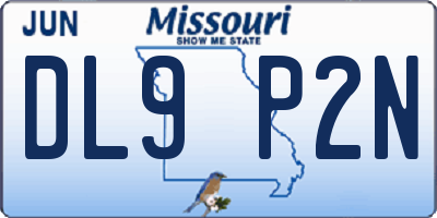 MO license plate DL9P2N