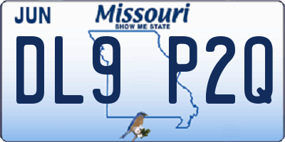 MO license plate DL9P2Q