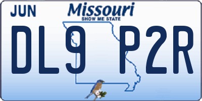 MO license plate DL9P2R