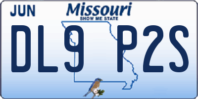 MO license plate DL9P2S