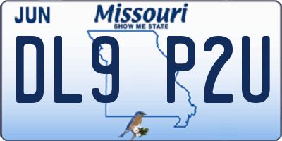 MO license plate DL9P2U