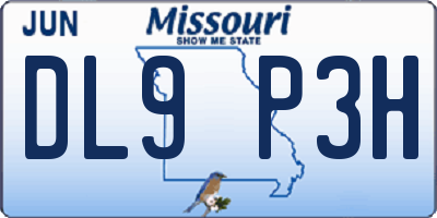MO license plate DL9P3H