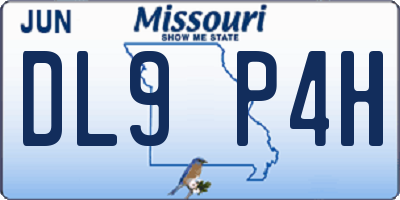 MO license plate DL9P4H