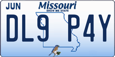 MO license plate DL9P4Y