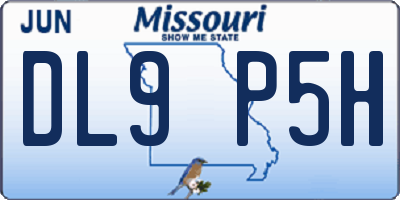 MO license plate DL9P5H